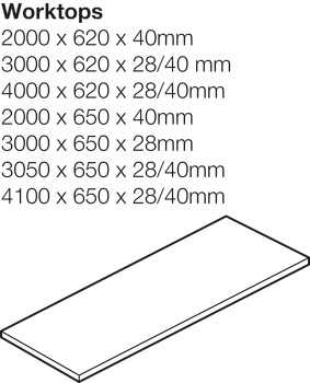 Timber Iroko WithT 2000x650x40mm - view 2