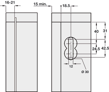 Libra H1 Cabinet Hanger Conc UH SZP - view 3