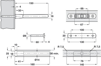 Triade Bracket for Shelf Support SZP - view 5