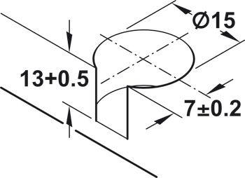 Turn Fastener Shelf Connector D15mm ZNP - view 4