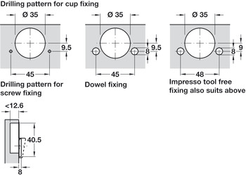 please look With soft close screw fixing cup 45/9.5 - view 4
