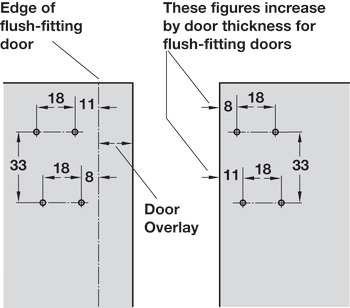 Concealed Hinge 90° Easy Mount Steel Unsprung - view 4