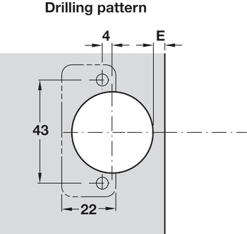 Specialist Hinge 100° Grade 304 Stainless Steel Full Overlay Mounting With automatic closing spring Screw fixing - view 5