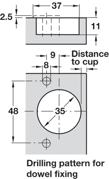 Nexis 170D Hinge Clk FO/INS Sprung Hos - view 5
