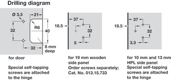 270/240D Hinge 5mm ExAxle 7.0mm 13/19 - view 5