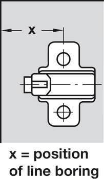 Concealed Cup Hinge 95° Nexis Sprung for 45° Angle Applications Grass Nexis Soft close compatible Screw fixing cup click on arm 48/9 - view 3