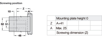 Tiomos M0 125D Hinge No Cup Tipmatic - view 3