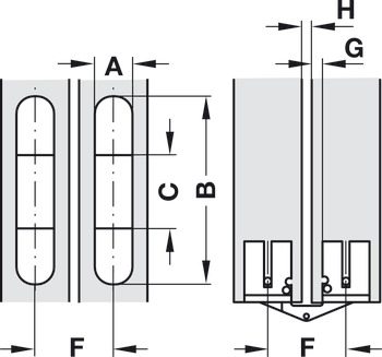 180D Concealed Hinge 18-20mm SF BPS - view 3