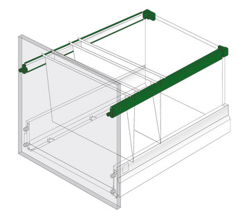 NP Del Adaptor Railing 1100mm Met - view 3