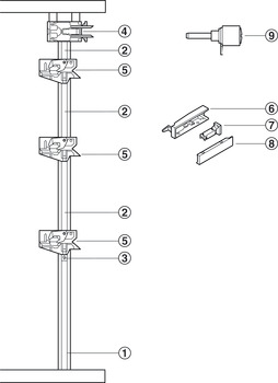 Symo3000 Cent Rotary Lock Sgl 22/12mm NP - view 4