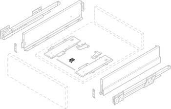 NPS Support Cab Over 800mm Plastic Black - view 3