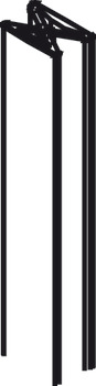 Alternative Centring Door Stop for Sliding Interior Doors Hawa-Junior 40/GL and 40/GP Top hung system Grey finish
