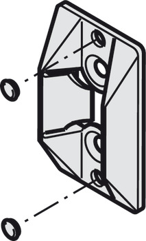 Hawa Junior 40GL+GP Alt Cent Door Stop - view 2