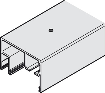 Top Track for Sliding Glass Interior Doors Hawa-Porta 100 GWF Top hung system Length 2500 mm