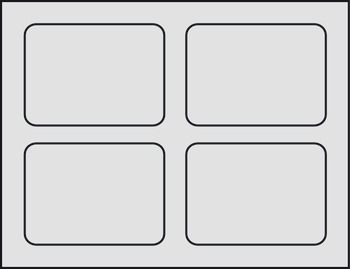Drawer Insert Shallow Variant-D 2.5 mm material thickness With 4 compartments - view 3
