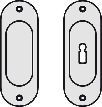 Flush Pull Handle 127x45x9mm SSS - view 3
