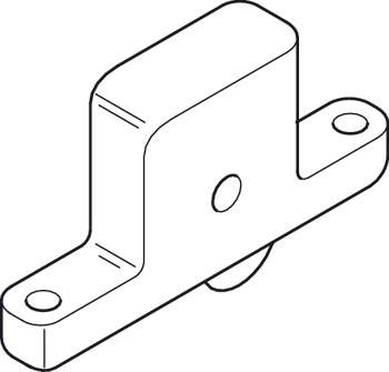 Bottom Roller for Sliding Interior and Exterior Doors Straightaway 710 Bottom Rolling System Steel wheel with ball bearing