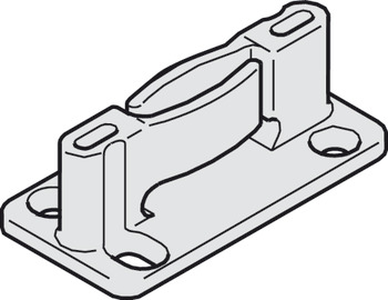Bottom Guide for Sliding Interior Doors Hawa-Junior 160 & 160/B and 250 & 250/B Top hung system Black finish