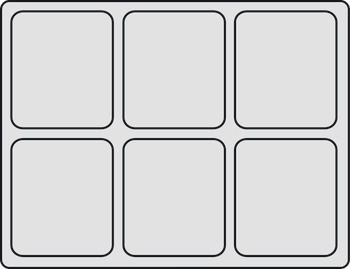 Variant-D 85mm Tray 6 Compartments Wht - view 3