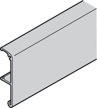 Clip Panel Height 56 mm for Top Track for Sliding Interior Doors Slido D-Line Top hung system Length 2000 mm