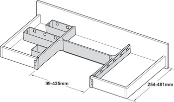 Storage System for Under Sink Drawers Storage Tray Ninka Banio 65 mm H x 251 mm W x 84 mm D - view 4