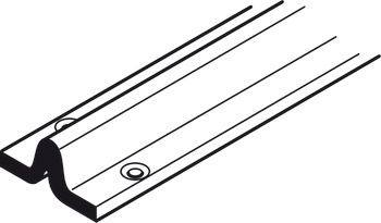 Bottom Track for Sliding Interior and Exterior Doors Straightaway 700 Bottom Rolling System Length 2100 mm