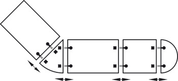 Table Connector Bench-Type Zinc Alloy Universal Nickel plated - view 4