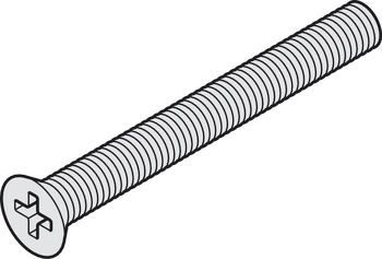 Threaded Screw, Countersunk Head, M5 x 25 mm, Galvanized - view 3