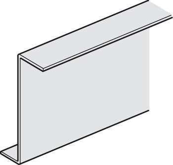 Supporting/Fascia Bracket for Folding Interior Doors Slido W-Fold32 100T Top hung system Length 3000 mm
