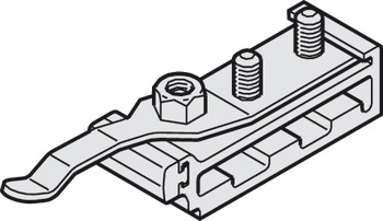 Track Stopper for Sliding Interior Doors Hawa-Junior 160 Top hung system Zinc alloy housing