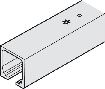 Top Track Single for Sliding Interior Doors Hawa-Junior Top hung system Length 2000 mm