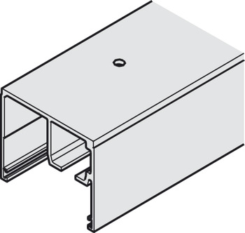 Top Track for Sliding Glass Interior Doors Hawa-Porta 100 GW Top hung system Length 2500 mm