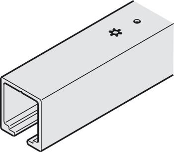 Top Track for Sliding Interior Doors Hawa-Junior 120 Top hung system Length 2500 mm
