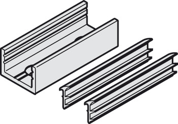 please look Top hung system Silver anodised aluminium finish