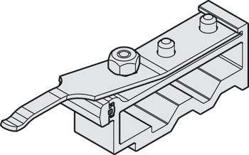 Track Stopper for Sliding Interior Doors Hawa-Junior 250 Top hung system Zinc alloy housing