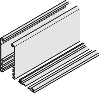 Cover Profile for Sliding Glass Interior Doors Hawa-Junior Top hung system Length 1200 mm