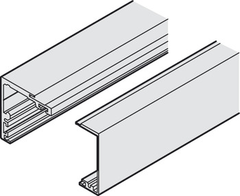Top Track for Sliding Wooden and Glass Interior Doors Slido Classic 50/120-F Top hung system For wall mounting length 3000 mm