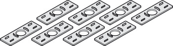 Glass Fixing Parts for Sliding Interior Glass Doors Hawa-Junior Top hung system For 10 mm glass