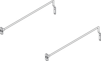 Filing Rails for Drawer Length 450 mm Screw fixing Chrome plated finish - view 3