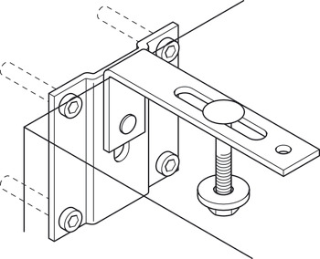 Securing Fitting For Foldaway Bed Black - view 3