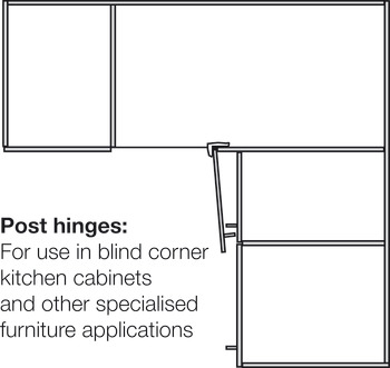 Nexis 95D Post Hinge Clk Sprung Hos - view 5