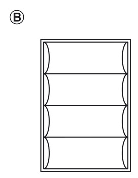 Plastic Cutlery Insert for Nominal Depth 500 mm for Cabinet Width 300-1000 mm With horizontal cutlery compartments Size 40/60 for cabinet width 400 mm - view 5