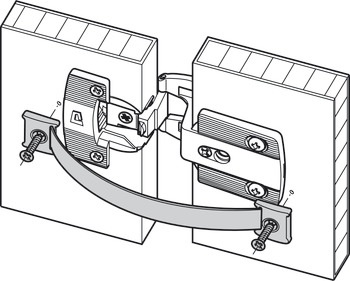 Clothes Protecting Guard for Aximat 300 Exposed Axle Hinges White plastic - view 2