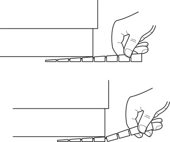 Furniture Alignment Wedge Plastic With break away sections Brown - view 2