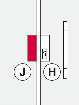 Patch Fitting Centre Strike Patch for Lock Startec For left or right hand use Matt stainless steel finish - view 2