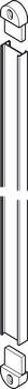 Wall Rail f Shoe Rack 1120x31.5x14mm Chrome - view 3
