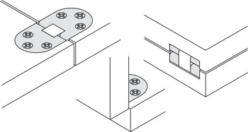 Table Hinge Self Supporting Folding Matt brass - view 5