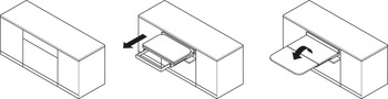 Pull-out table fitting self-supporting LUNCH For cabinet width 900 mm - view 5