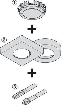 Bezel for Surface Mounting Loox LED 2025/2026 Round Anthracite - view 5