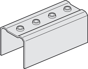Connection Piece for Folding Interior Doors Slido W-Fold32 100T Top hung system Galvanized steel